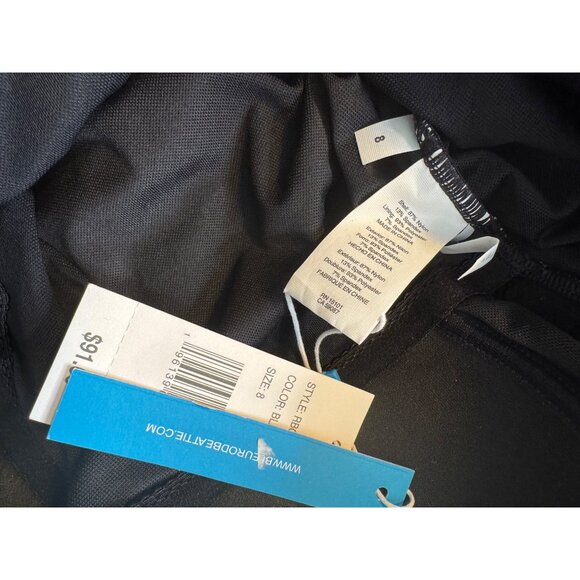 Bleu Rod Beattie Black White Size 8 Swim Tankini Top Straps Padded NWT $91 - Picture 5 of 9